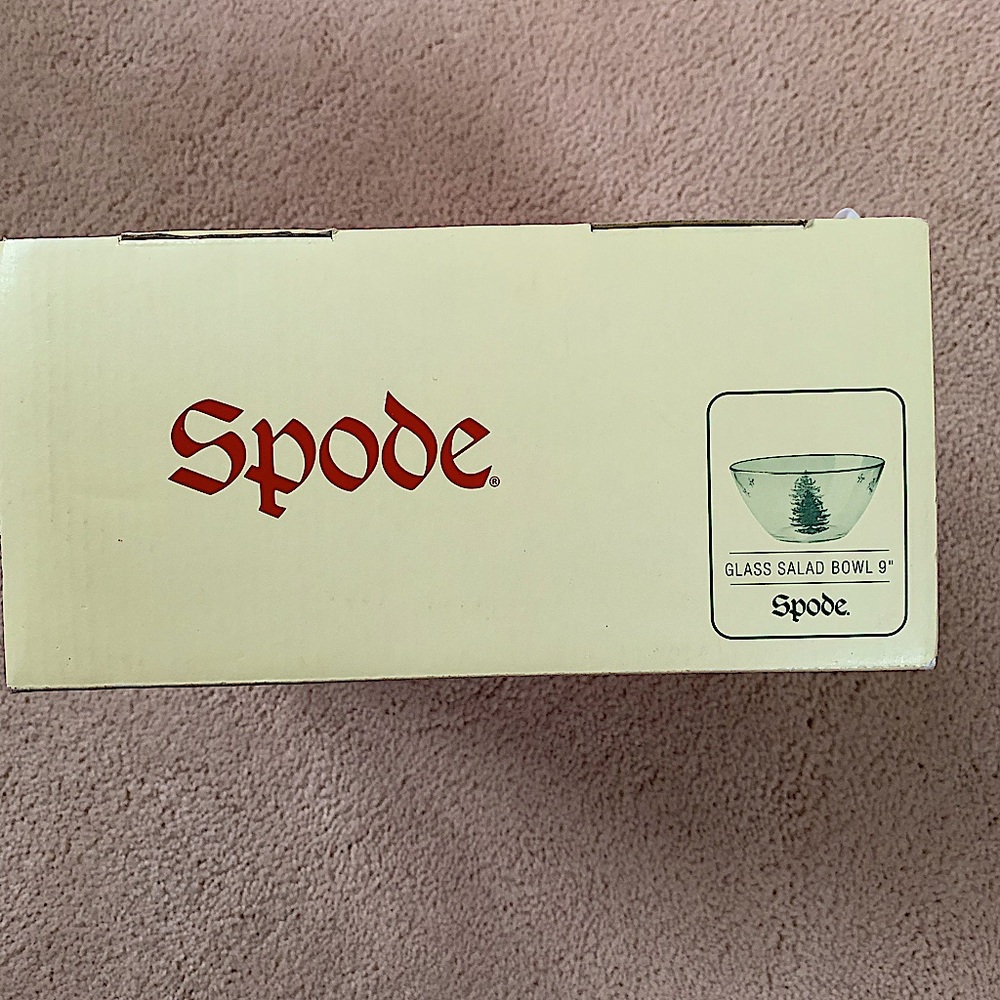 Spode Christmas Tree glass bowl-with box